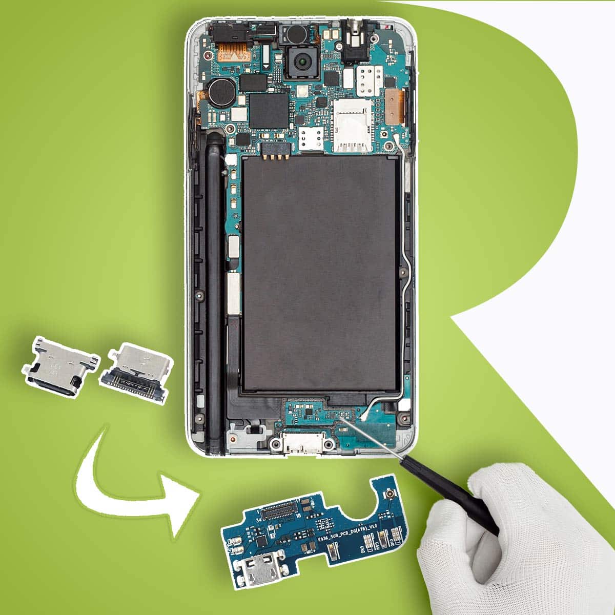 Samsung A15 Ladebuchse Reparatur bei repoot