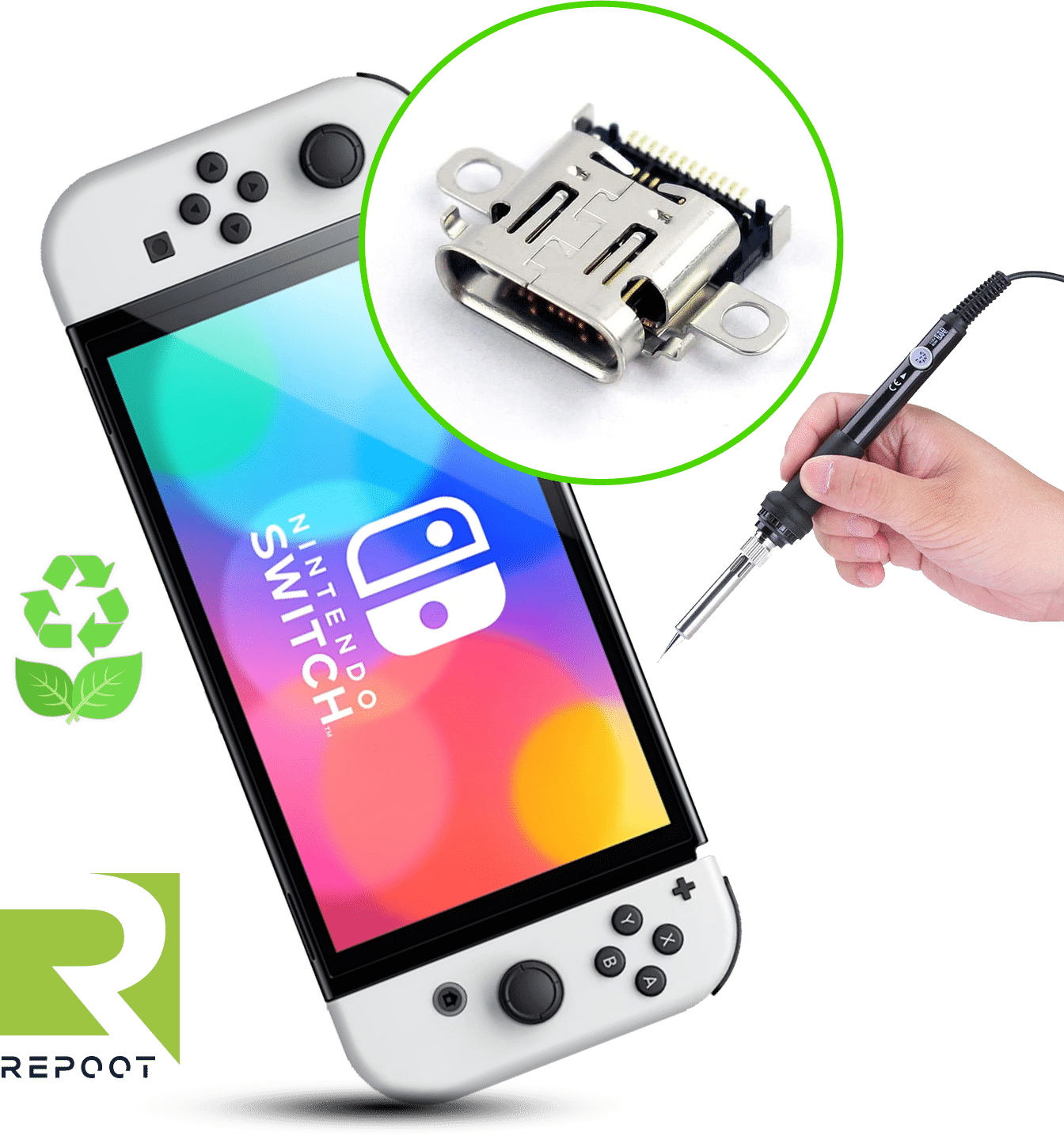 Nintendo Switch Ladebuchse Reparatur