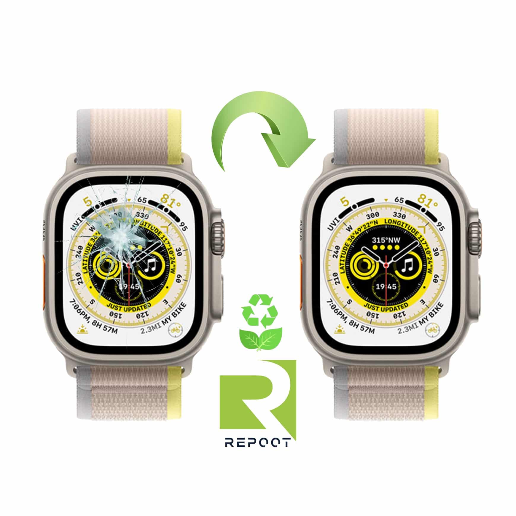 Apple Watch Ultra Display Glas Reparatur