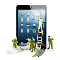 Professionelle Tablet Reinigung