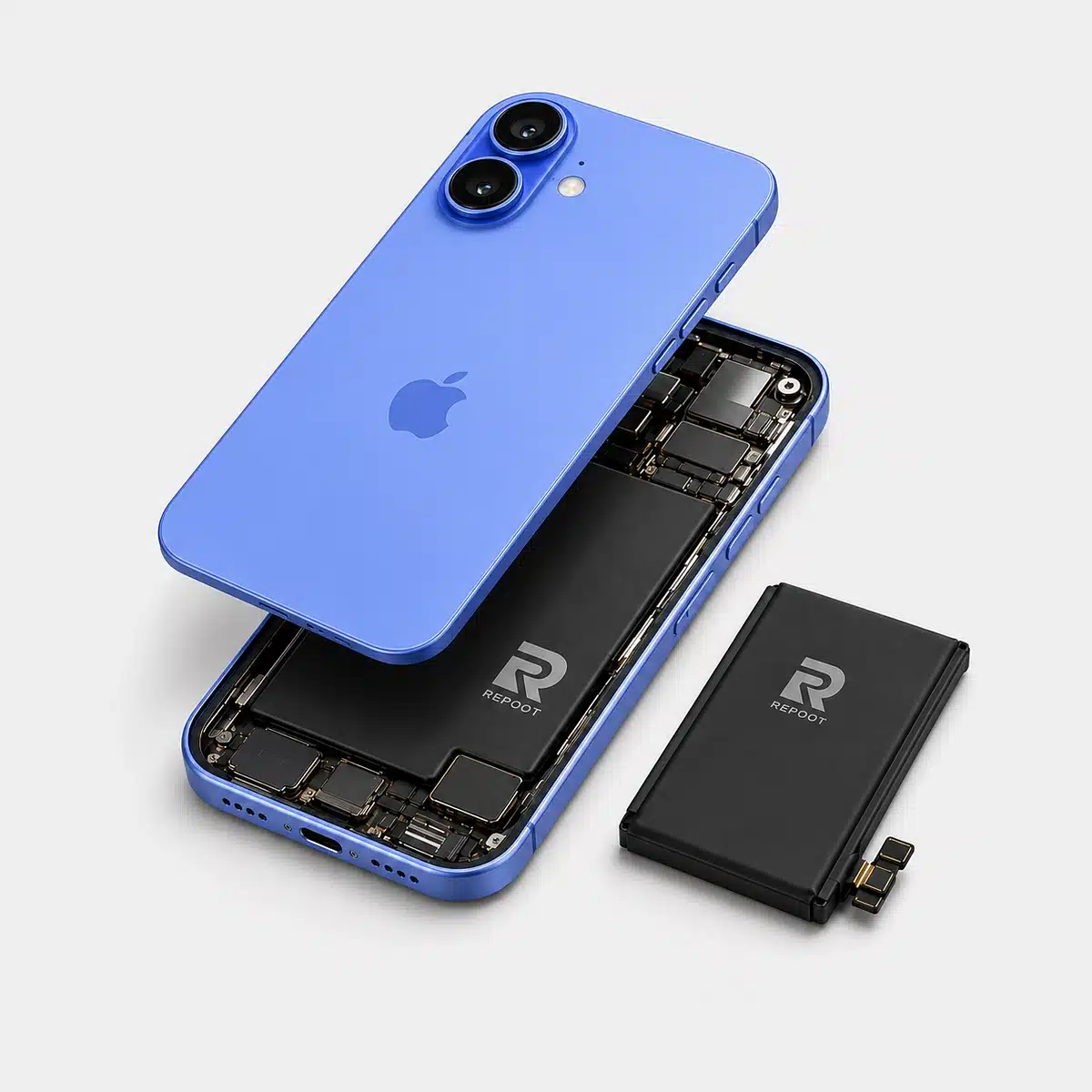 iphone-16-akku-Wechseln iPhone 16 Akku wechseln bei Repoot Berlin mit MFi Akku und geprüftem Ladeverhalten